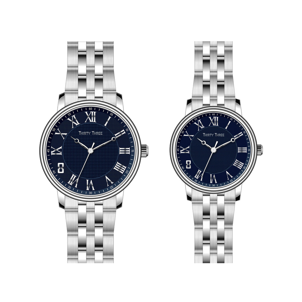 Couple watch- Free Watch Box - TH2007L-S04-S02 / TH2007M-S04-S02